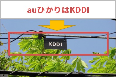 KDDIの光回線のイメージ図（auひかり）